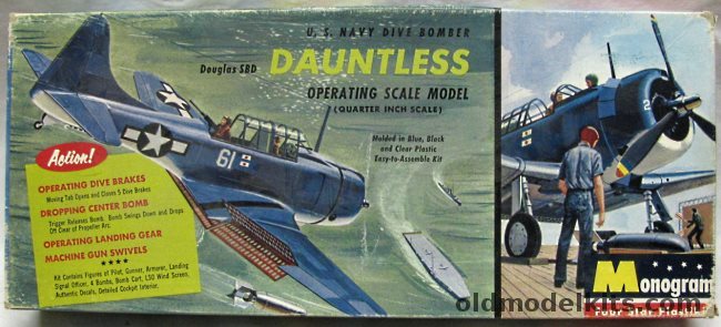 Monogram 1/48 Douglas SBD Dauntless Dive Bomber - Four Star Issue, PA54-149 plastic model kit